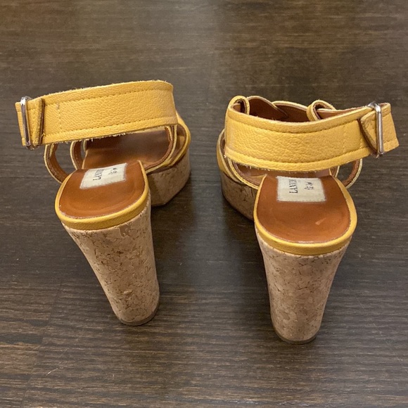 Lanvin wedge shoes yellow - Picture 3 of 6